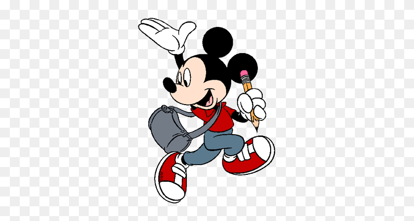 286x390 Mickey School Clipart, Free Download Clipart - Minnie Mouse Shoes Clipart