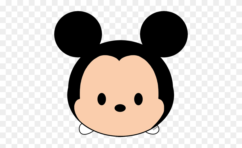 482x454 Mickey Tsum Tsum Clip Art Mickey And Minnie Disney - Mickey Mouse Clipart Head