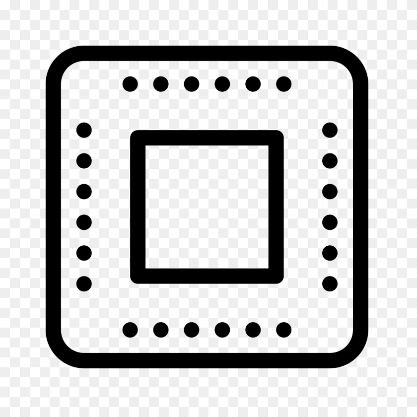 1600x1600 Icono De Microchip - Microchip Png