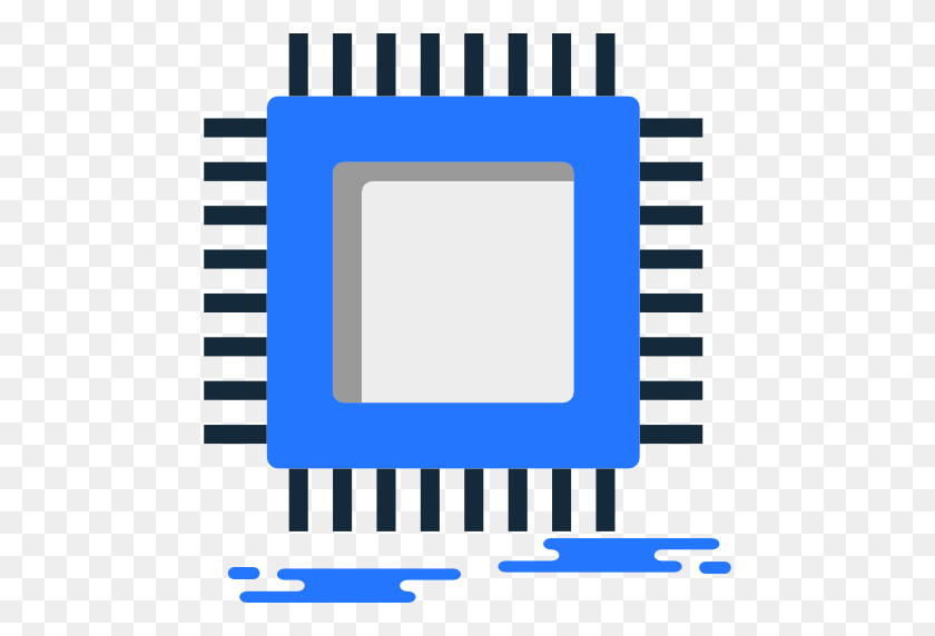 512x512 Icono De Microchip Libre De Iconos Misceláneos - Microchip Png