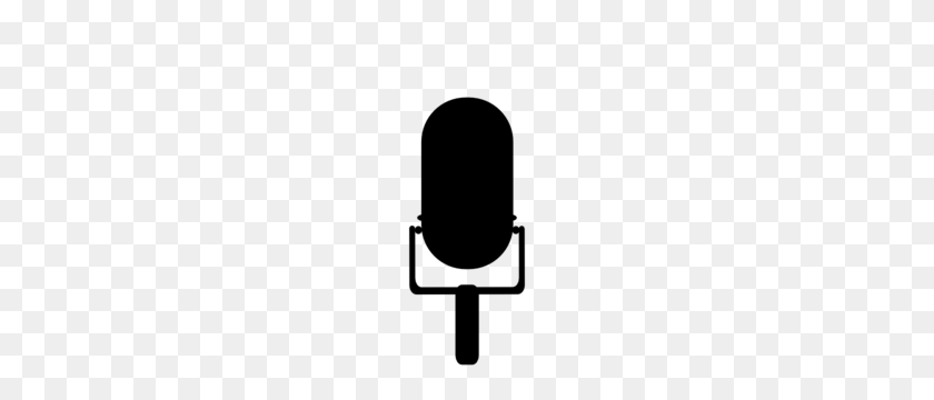 300x300 Microphone Clipart - Spotlight Clipart Black And White