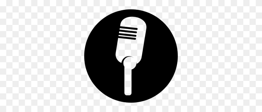 300x300 Microphone Clipart Black And White - Microphone Clipart Black And White