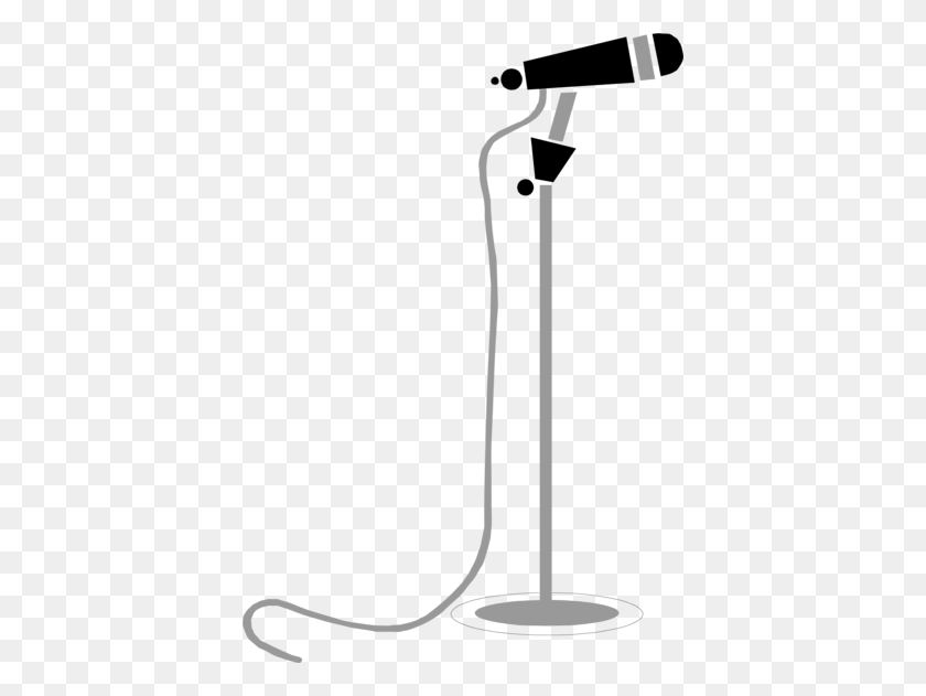 400x571 Microphone Cliparts - Microphone Clipart Black And White