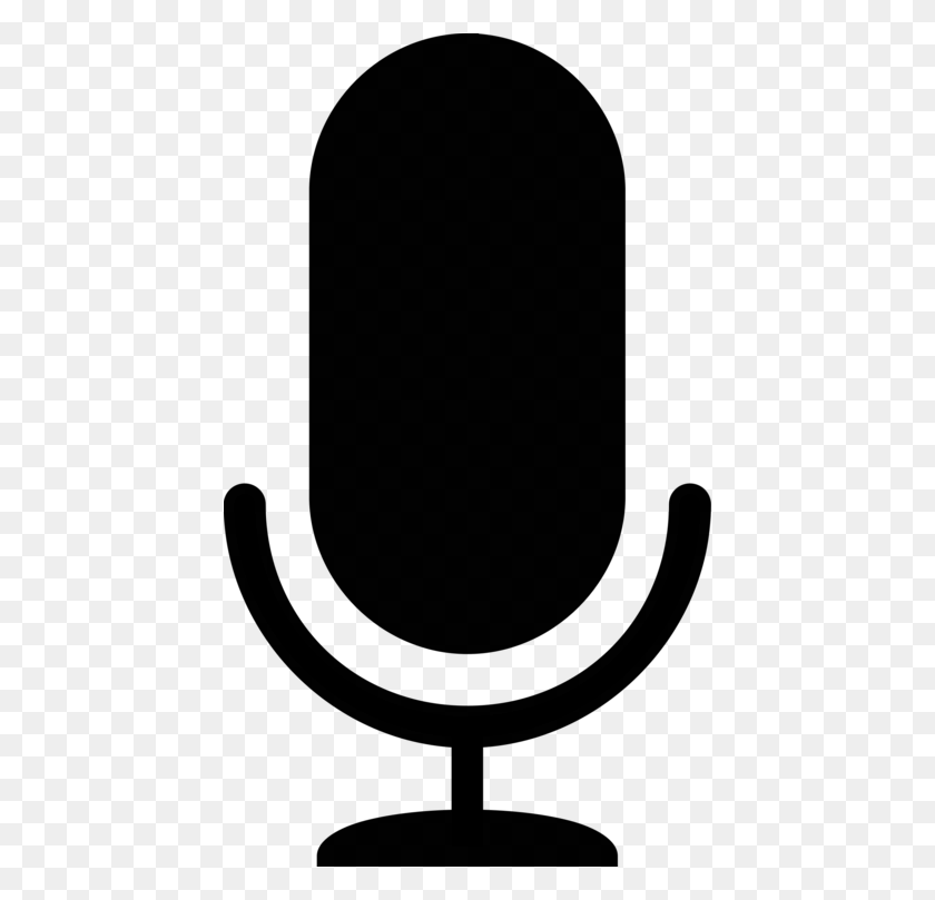438x749 Microphone Computer Icons Download Drawing - Microphone Stand Clipart