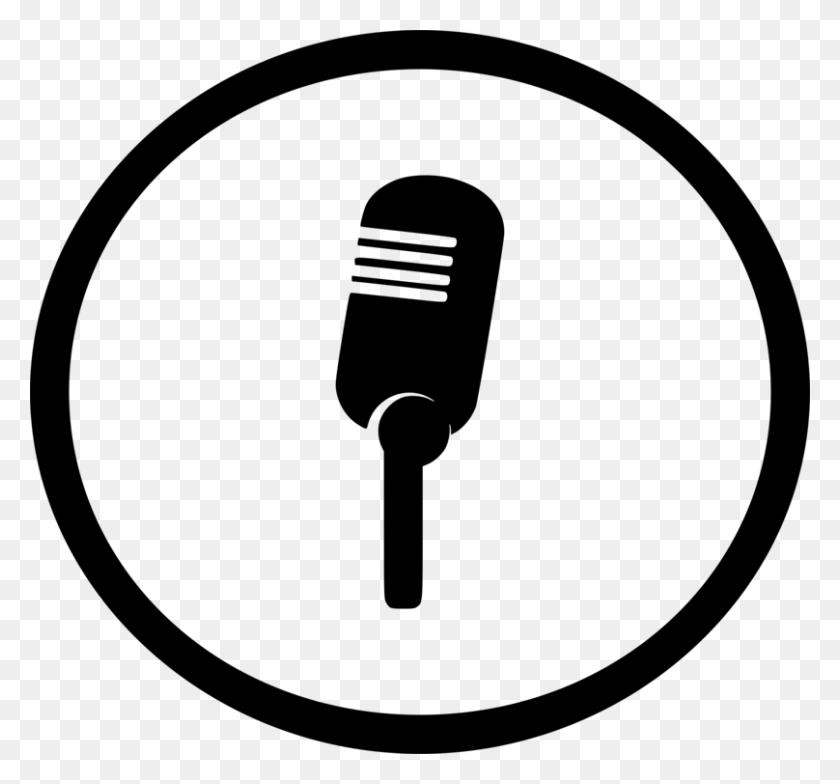 808x750 Microphone Computer Icons Sound Recording And Reproduction - Reproduction Clipart