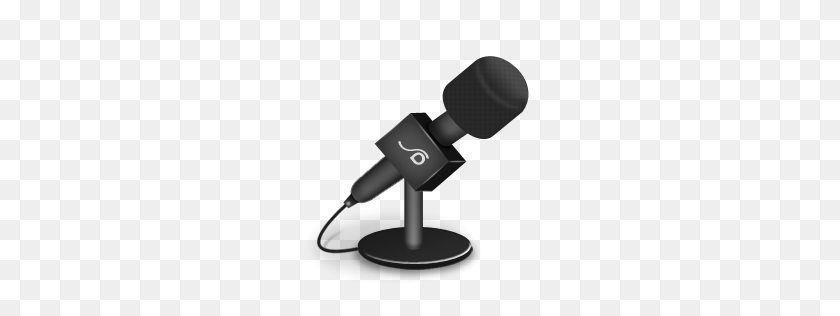 256x256 Microphone Foam Black Icon Music Iconset Sallee Design - Microphone Emoji PNG