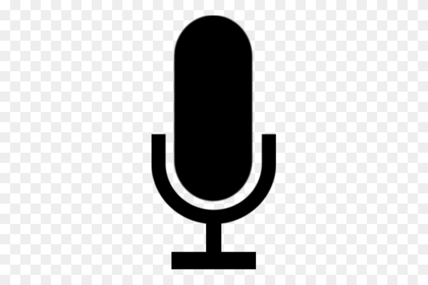 245x500 Microphone Icon Vector Clip Art - Microphone Stand Clipart