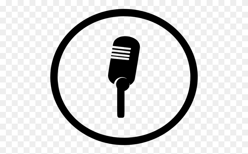 500x463 Microphone Icon Vector Image - Microphone Vector PNG