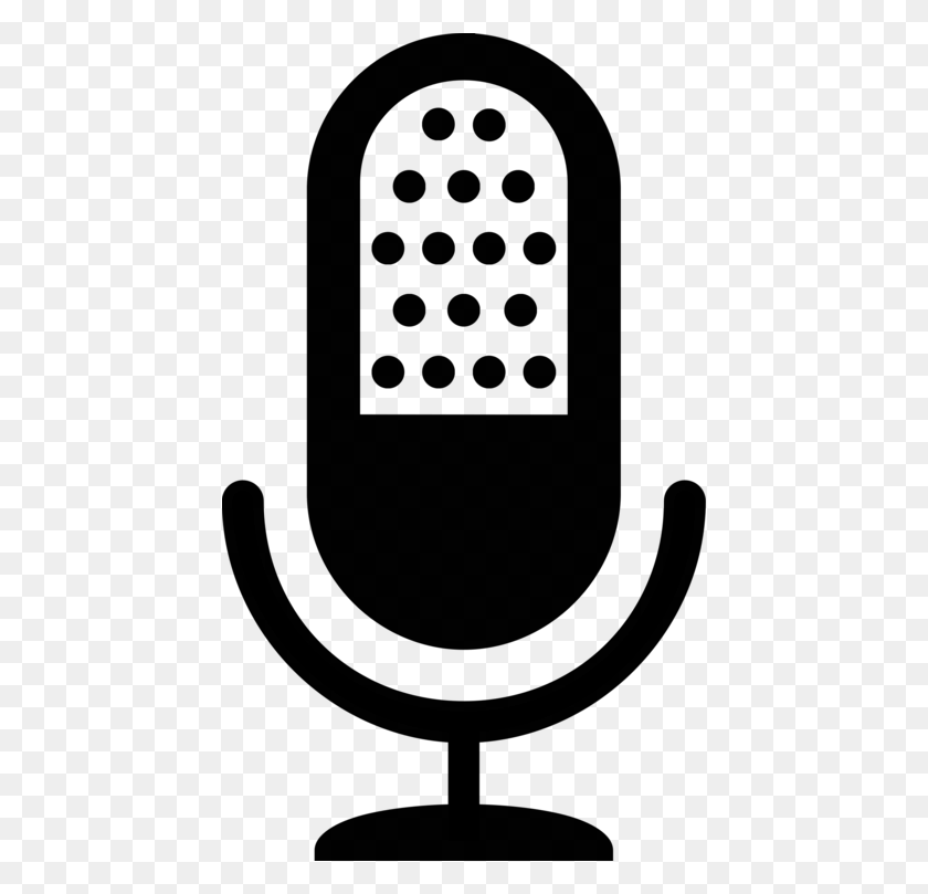 438x749 Microphone Sound Recording And Reproduction Recording Studio - Reproduction Clipart