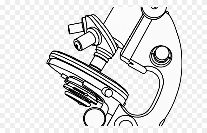 640x480 Microscope Clipart Clip Art - Microscope Clipart Black And White