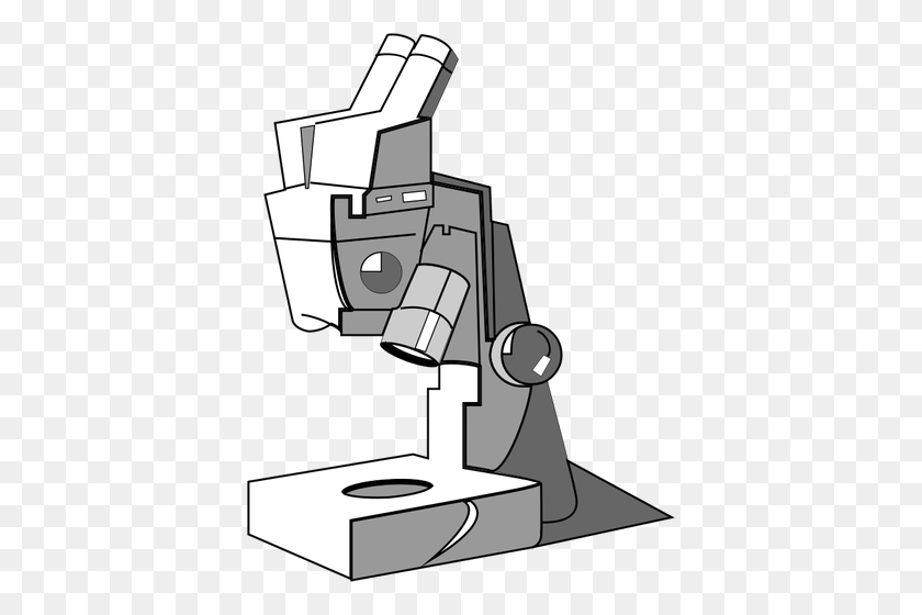 390x500 Microscopio Icono Gris - Imágenes Prediseñadas De Microscopio