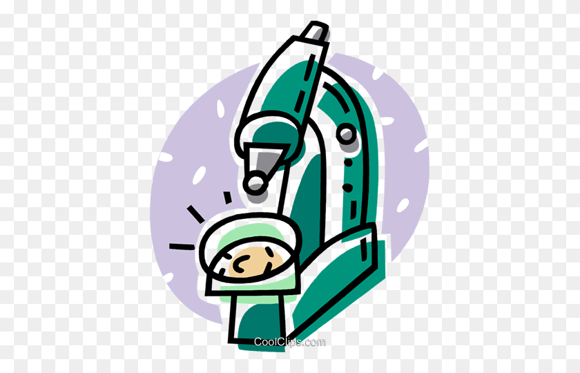 405x480 Microscope Looking - Microorganisms Clipart