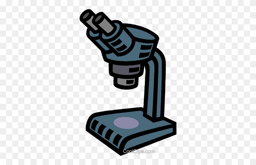 318x480 Microscope Royalty Free Vector Clip Art Illustration - Microscope Clipart