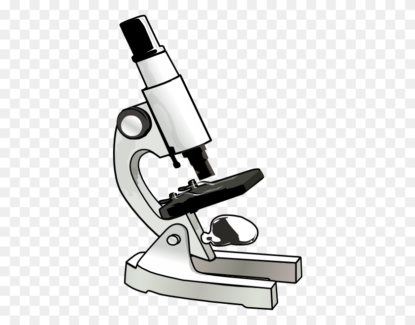 384x599 Microscope Slide Clip Art - Slide Black And White Clipart