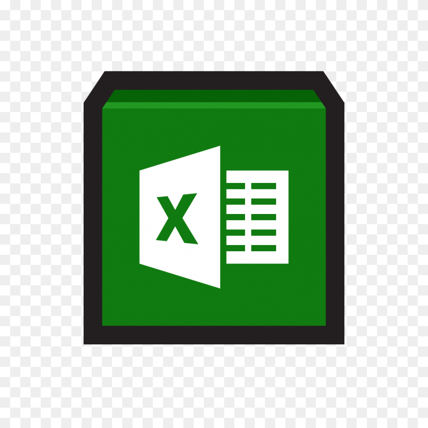 1024x1024 Microsoft Excel Icono De Trazos Planos Conjunto De Iconos De La Aplicación Hopstarter - Icono De Excel Png
