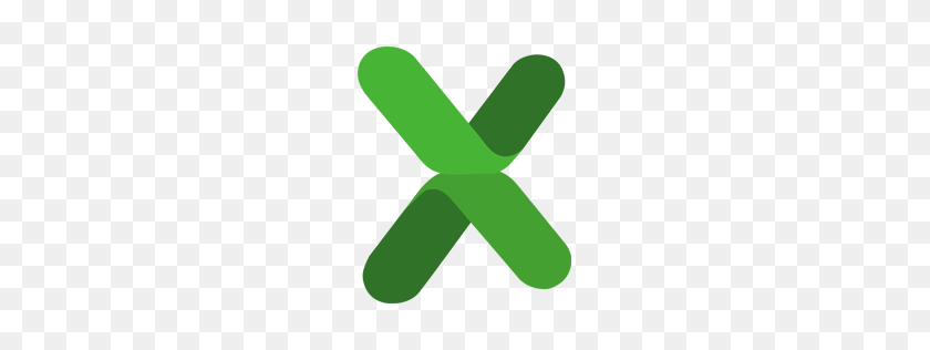 256x256 Microsoft Excel Mac Icon Conjunto De Iconos De Estilo Sencillo - Icono De Excel Png