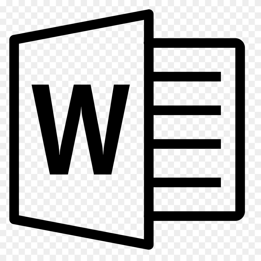 1600x1600 Microsoft Word Icon - Ms Clipart Download