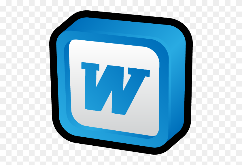 512x512 Microsoft Word Icon Cartoon Addons Iconset Hopstarter - Word Icon PNG