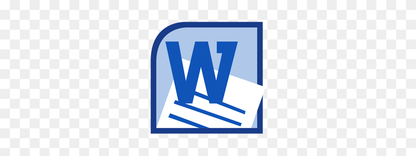 256x256 Значок Microsoft Word В Простом Стиле Iconset - Клипарт Microsoft Word