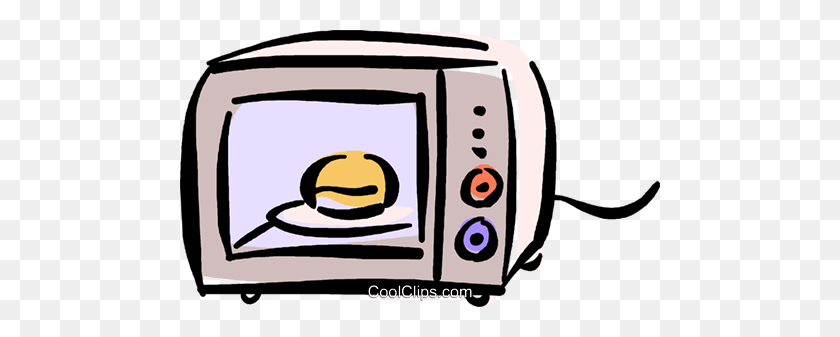 480x277 Microwave Oven Royalty Free Vector Clip Art Illustration - Oven Clipart