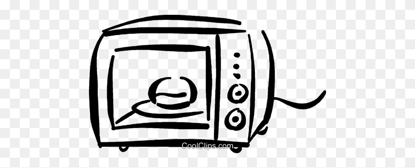 Microwave Oven Royalty Free Vector Clip Art Illustration - Oven Clipart