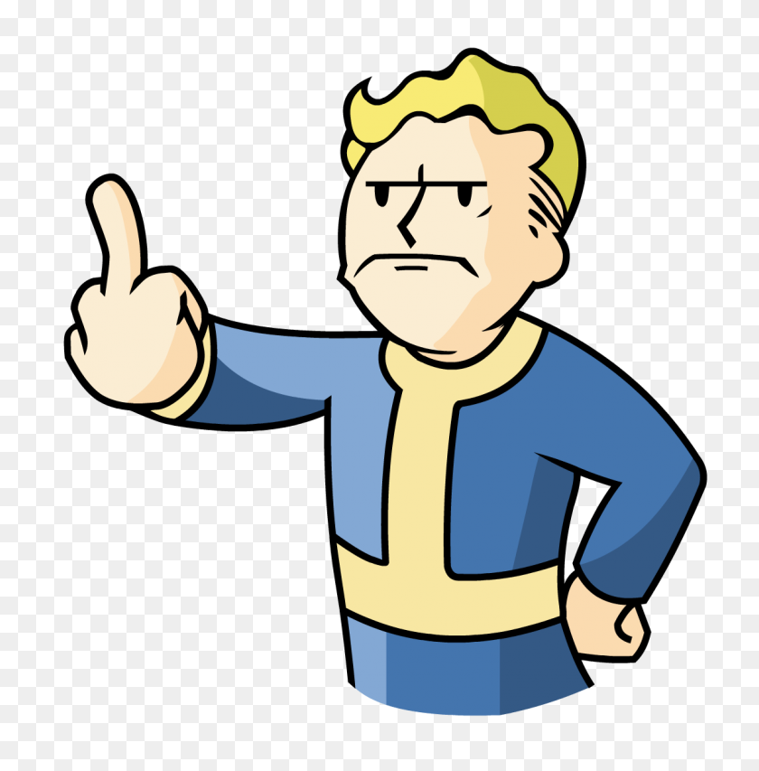 1139x1158 Middle Finger Vault Boy Vault Boy Know Your Meme - Fallout 4 Logo PNG