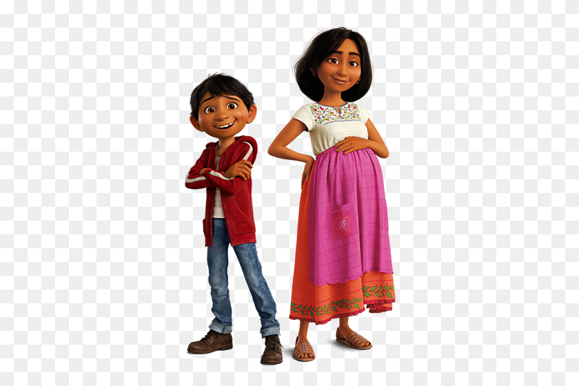 334x500 Miguel Rivera And His Mother, Luisa From Coco Coco - Coco Movie PNG