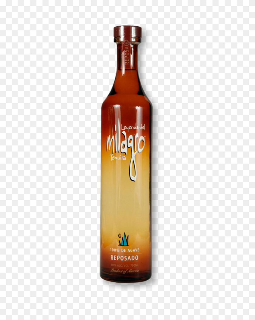 1000x1278 Milagro Reposado Tequila - Tequila Bottle PNG