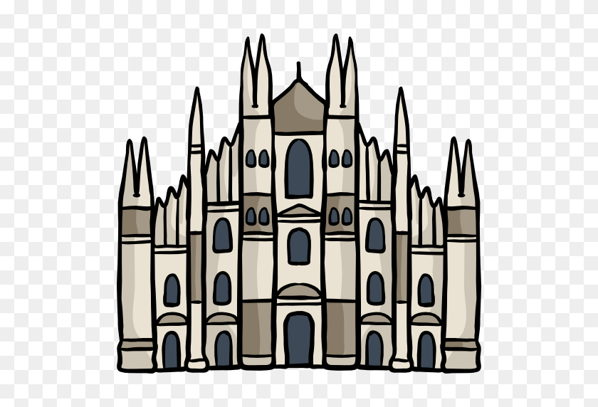 512x512 Milan Cathedral, Italy, Collection Linda Schmitt - Cathedral Clipart