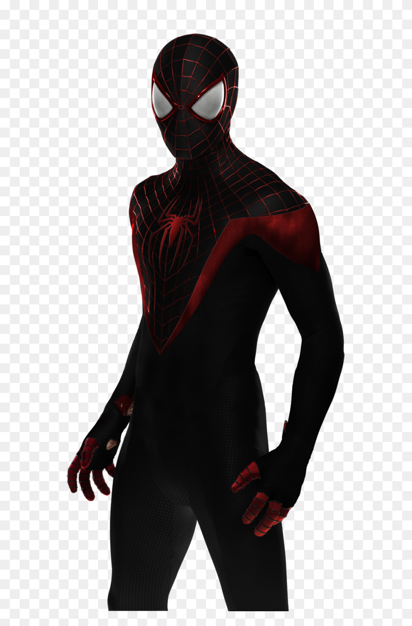 600x1215 Miles Morales Ultimate Spider Man - Miles Morales PNG