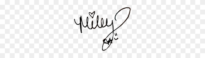 233x180 Mileycyrus Signature - Miley Cyrus PNG