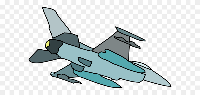 600x340 Military Fighter Plane Clip Art Free Vector - Overalls Clipart