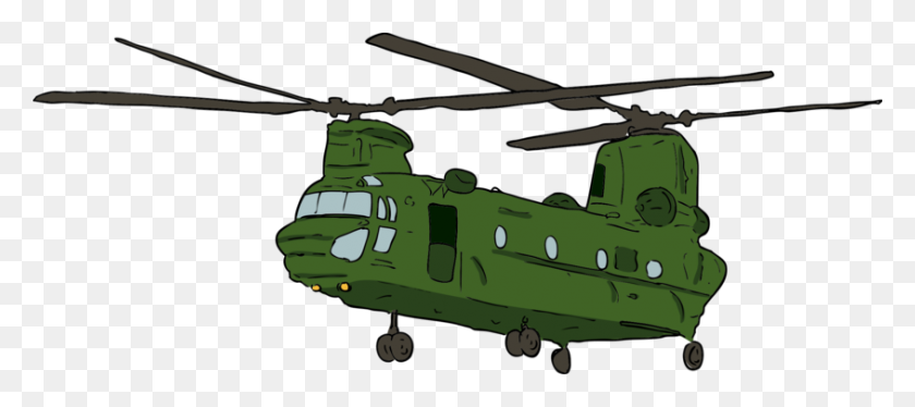 844x340 Military Helicopter Aircraft Boeing Ch Chinook - Apache Helicopter Clipart