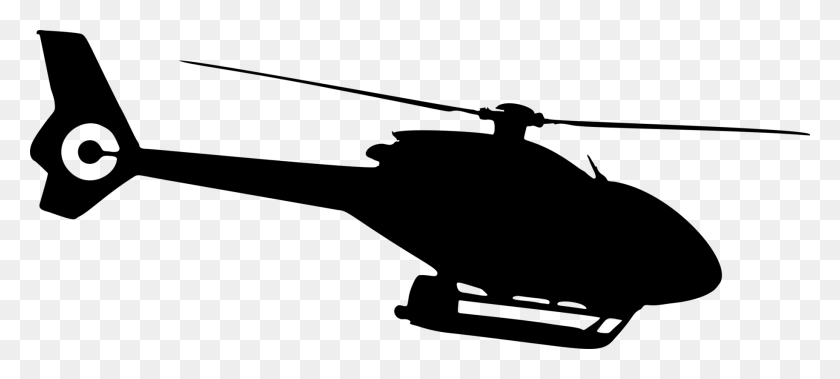 1832x750 Military Helicopter Sikorsky Uh Black Hawk Silhouette Aircraft - Blackhawk Clipart