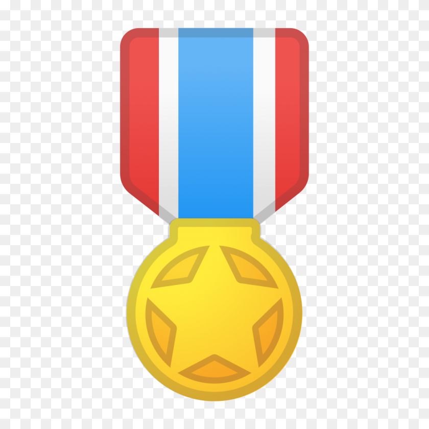 1024x1024 Значок Военной Медали Ното Смайлики Набор Иконок Действия Google - Почетная Медаль Png