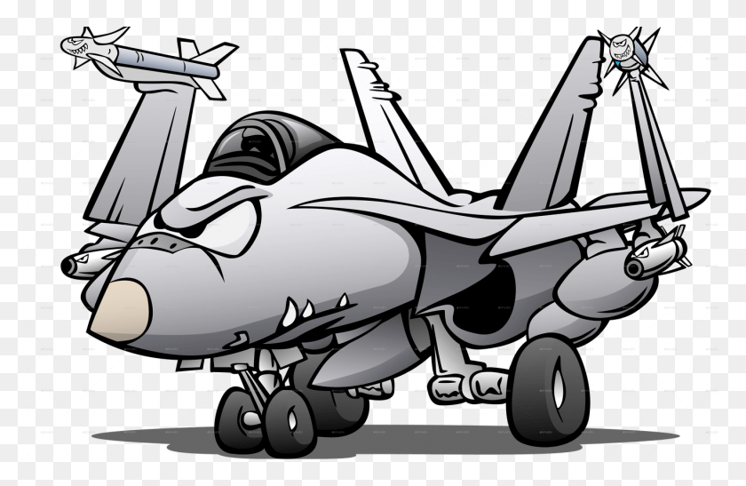 1368x855 Military Naval Fighter Jet Airplane Cartoon - Cartoon Airplane PNG