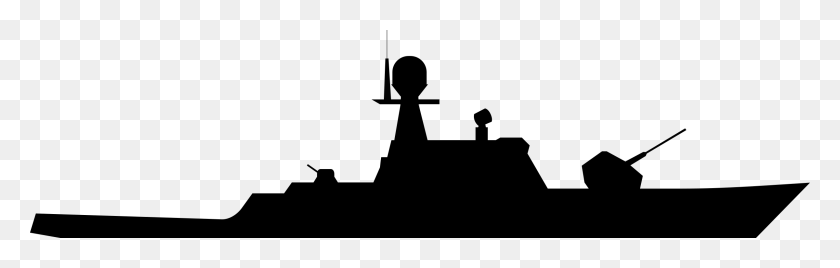 2400x642 Military Ship Silhouette Clip Art Throughout Navy Ship - Ship Clipart