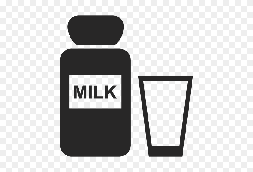 512x512 Стеклянная Бутылка Молока - Молоко Png