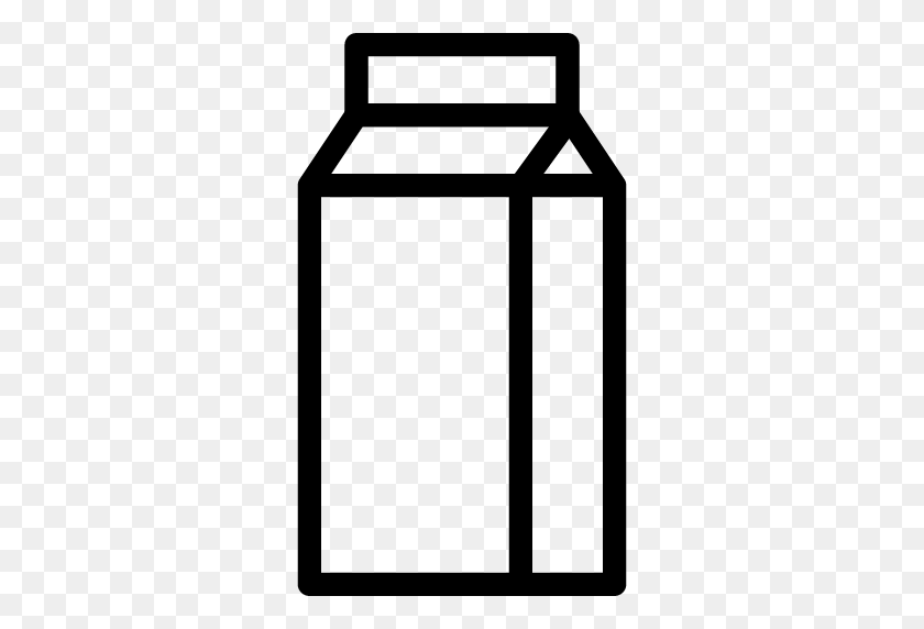 512x512 Значок Бутылка Молока Линия Iconset Iconmind - Стакан Молока Png