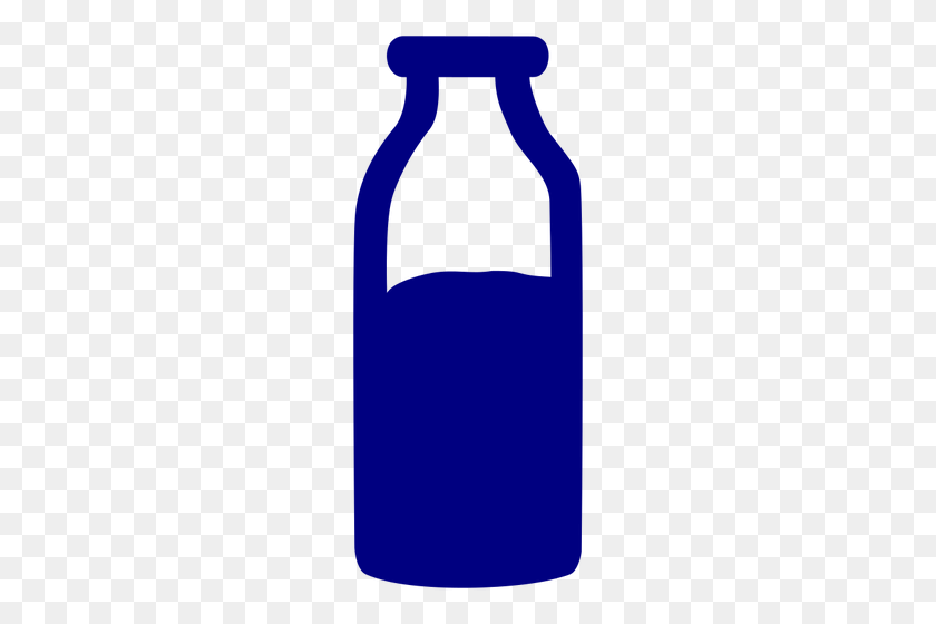 210x500 Milk Bottle Silhouette - Milk Bottle Clipart