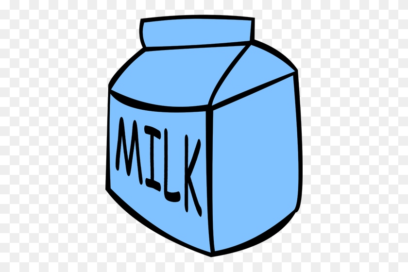 406x500 Milk Box Container Vector - Container Clipart