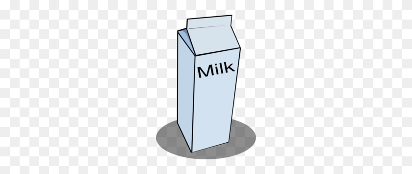 204x296 Картонная Коробка С Молоком, Черно-Белый Клипарт - Стакан Молока