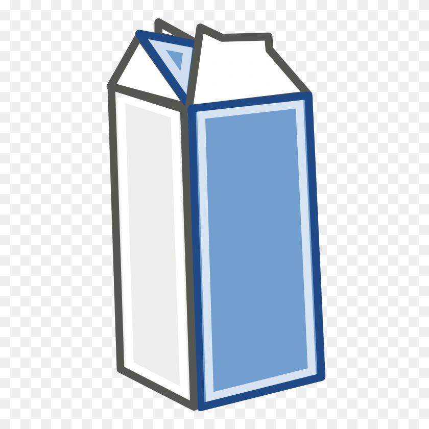 2400x2400 Milk Carton Clipart Small - Cardboard Clipart