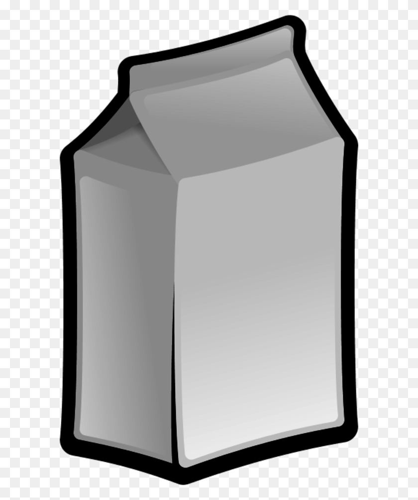 600x945 Milk Carton Clipart Vector - Black Box Clipart