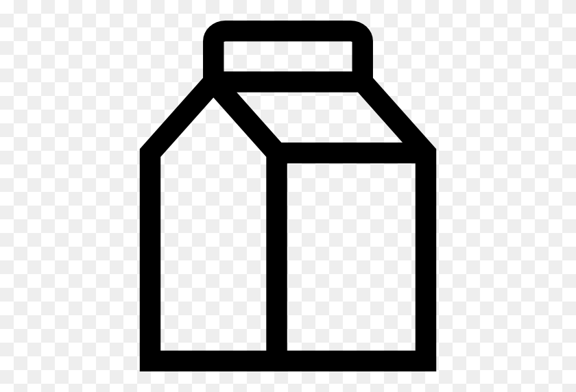 512x512 Молоко, Значок Коробки - Клипарт Коробки Молока