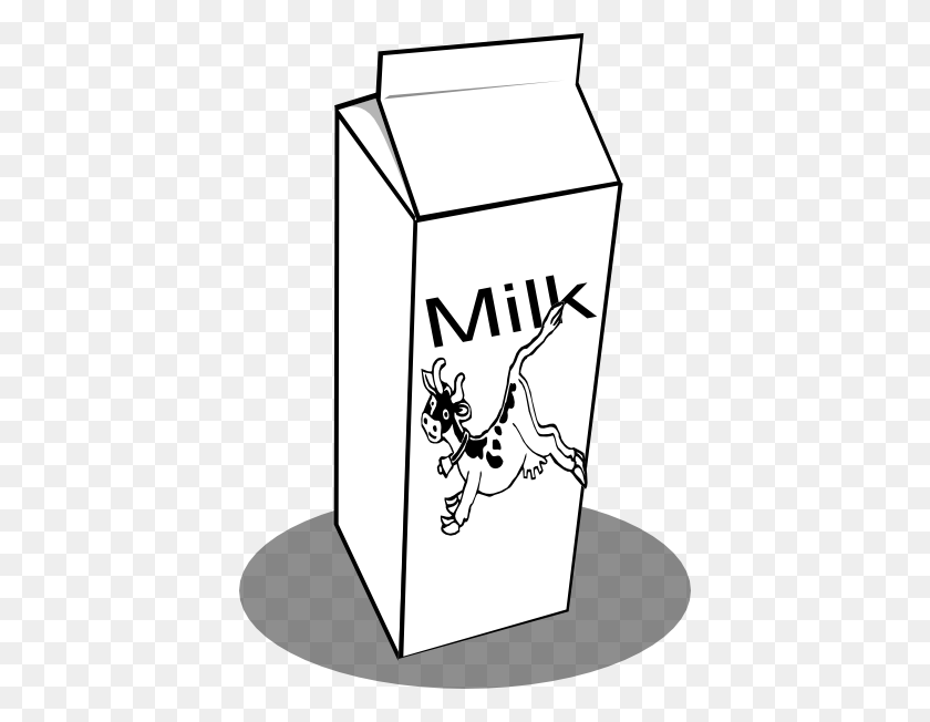 408x592 Молоко Картинки Пить Молоко - Школьный Клипарт Черный И Белый