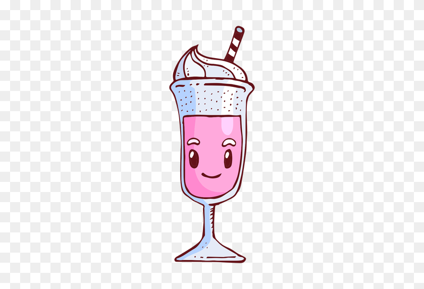 512x512 Milk Shake Character Cartoon - Shake PNG