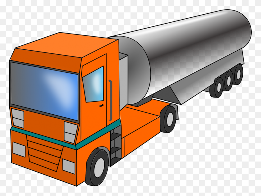 1023x750 Milk Tank Truck Car Semi Trailer Truck - Semi Truck Clip Art Free