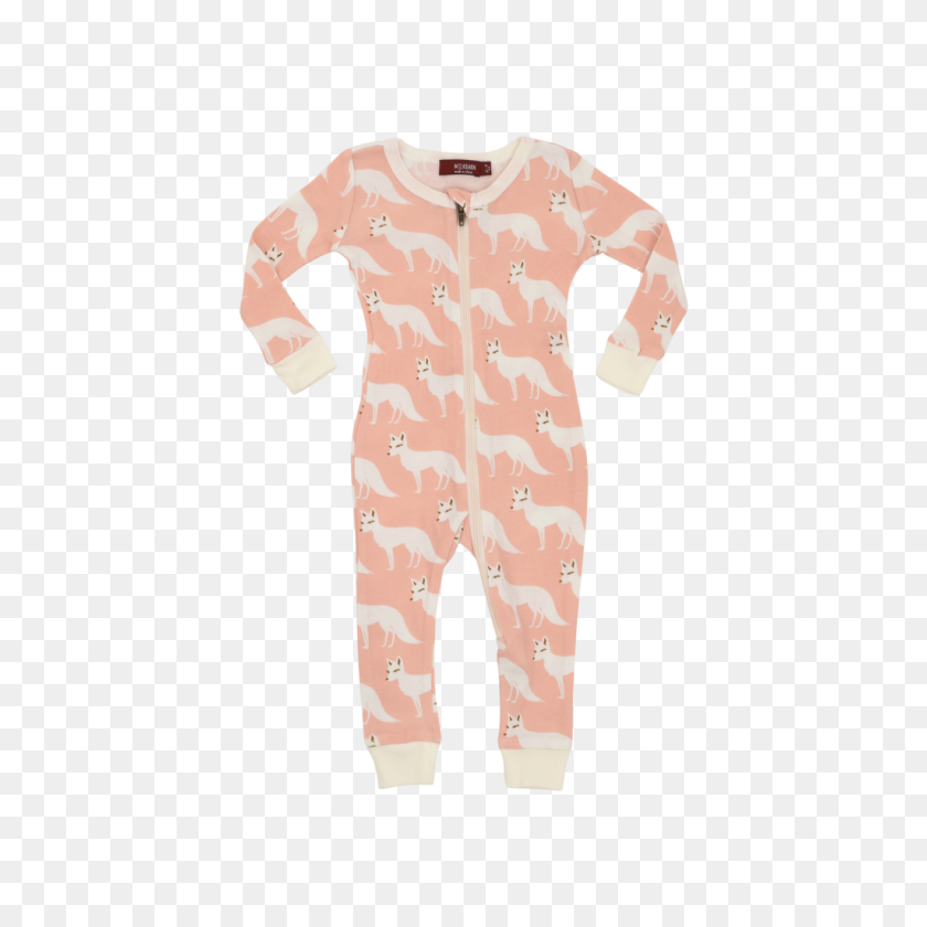 1024x1024 Milkbarn Baby Organic Cotton Zipper Pajama - Pajamas PNG