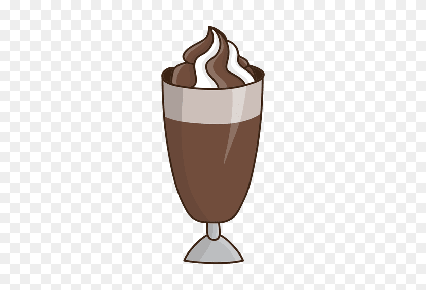512x512 Milkshake Chocolate Vanilla Dessert - Vanilla PNG